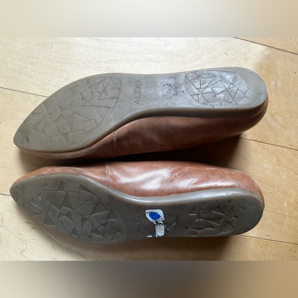 Aldo Brown Leather Flats, Size 39 - Picture 6 of 6